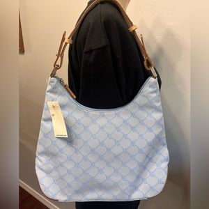 Ralph Lauren light blue purse w logo accents nwt